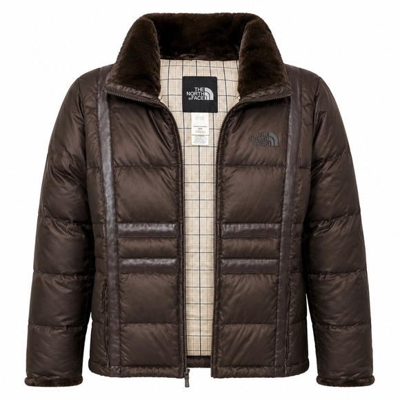 The North Face Jackets & Blazers - The North Face Women's Size Medium 550 Puffer Jacket Brown Sherling Y2K Coat